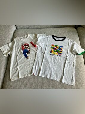 Boys’ Uniqlo tees, size 11-12